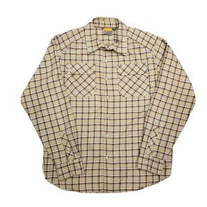 Merrell Long Sleeve Button up Flannel Plaid shirt